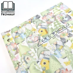 Best Zeugnismappe mit Zwergen & Wichteln – personalisierbare Sammelmappe für Zeugnisse DIN A4 Kinder Einschulung