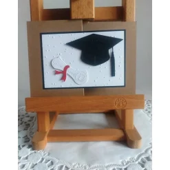 Clearance Z-Fold Karte zur Promotion, zum Bachelor, Master, Abitur, Examen Glückwunschkarten