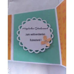 Geschenke|IdeenOase Zickzack Flip-Box Geldgeschenk für den Ruhestand – Handgemachte Geschenkbox