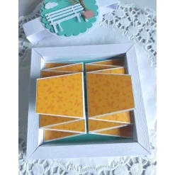 Outlet Zickzack Flip-Box Geldgeschenk für den Ruhestand – Handgemachte Geschenkbox Geschenke