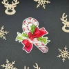 Online Zuckerstange mit Stechpalme Vinylsticker – weißer Weihnachtsaufkleber | handgemacht Sticker & Aufkleber