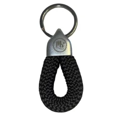 Accessoires|AlsterStruppi Zwei Schlüsselanhänger, Mr. und Mrs. zur Hochzeit, schwarz und altrosa, handgefertigt der Marke