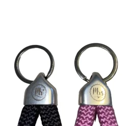 Accessoires|AlsterStruppi Zwei Schlüsselanhänger, Mr. und Mrs. zur Hochzeit, schwarz und altrosa, handgefertigt der Marke
